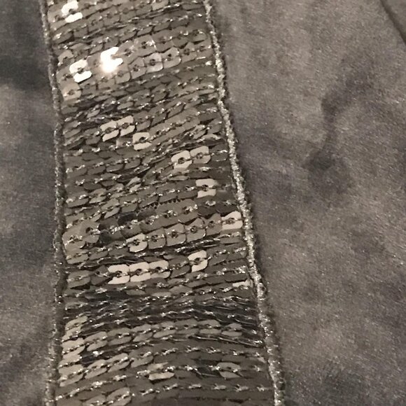 Juicy Couture Track Suit Womens XS Black Velour Sequin Stripe Jacket Pants Set - Picture 8 of 14